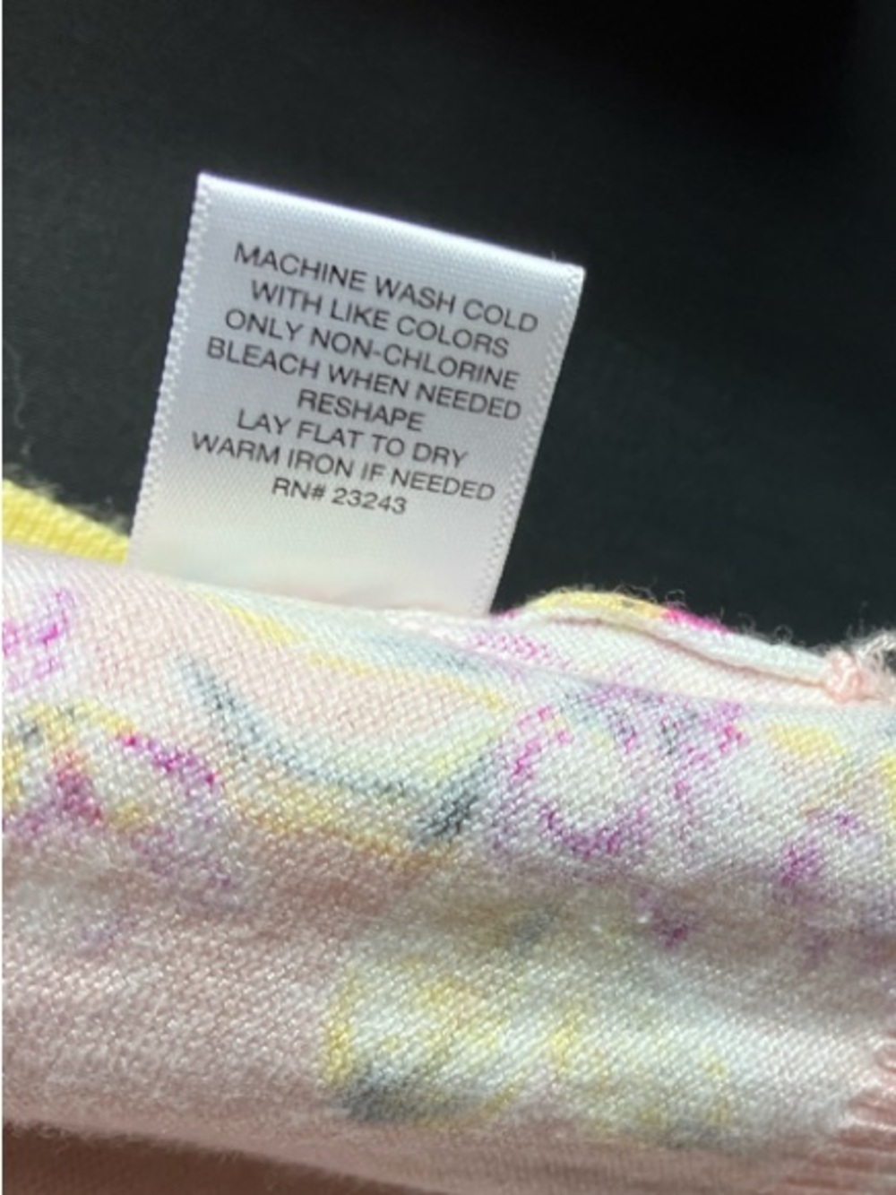 Soho Pink Floral Open-Front Cardigan with Yellow Trim - Picture 4 of 8